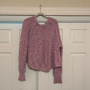 Free people purple sweater